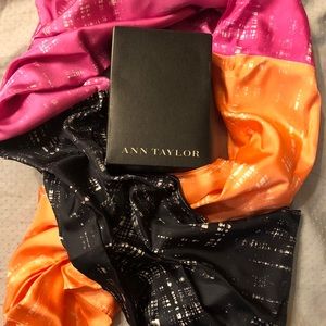 Ann Taylor 100% silk scarf.  NWOT.